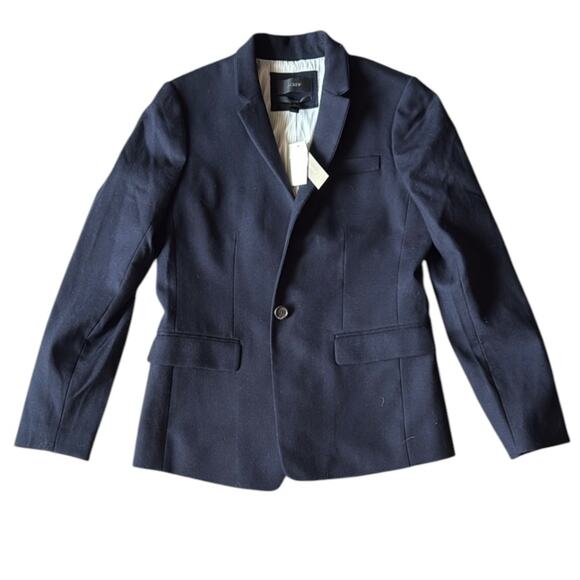 NWT J. Crew Women’s Navy Blue Regent Wool Blazer Sz 6 - Picture 1 of 8